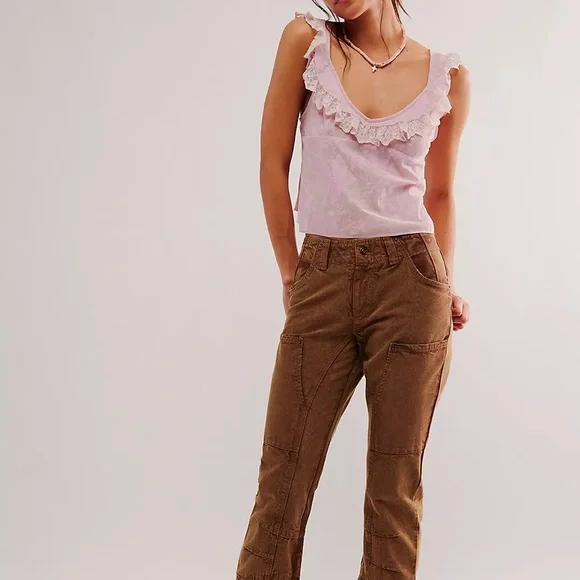 NWT Free People Making Me Blush Cami in Orchid Combo Size Large - Picture 11 of 11